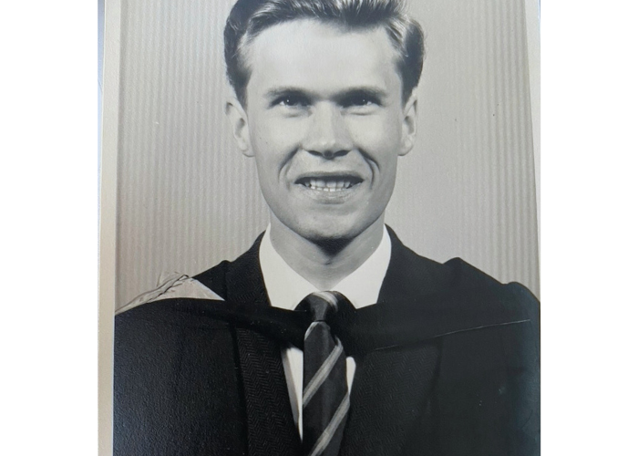 Young Jim Swan at graduation